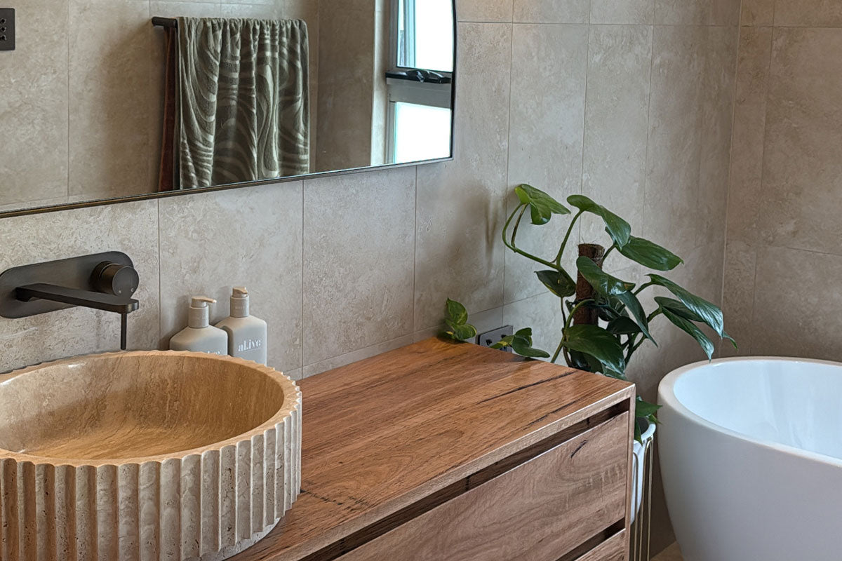 An Organic Modern Ensuite for Jordan