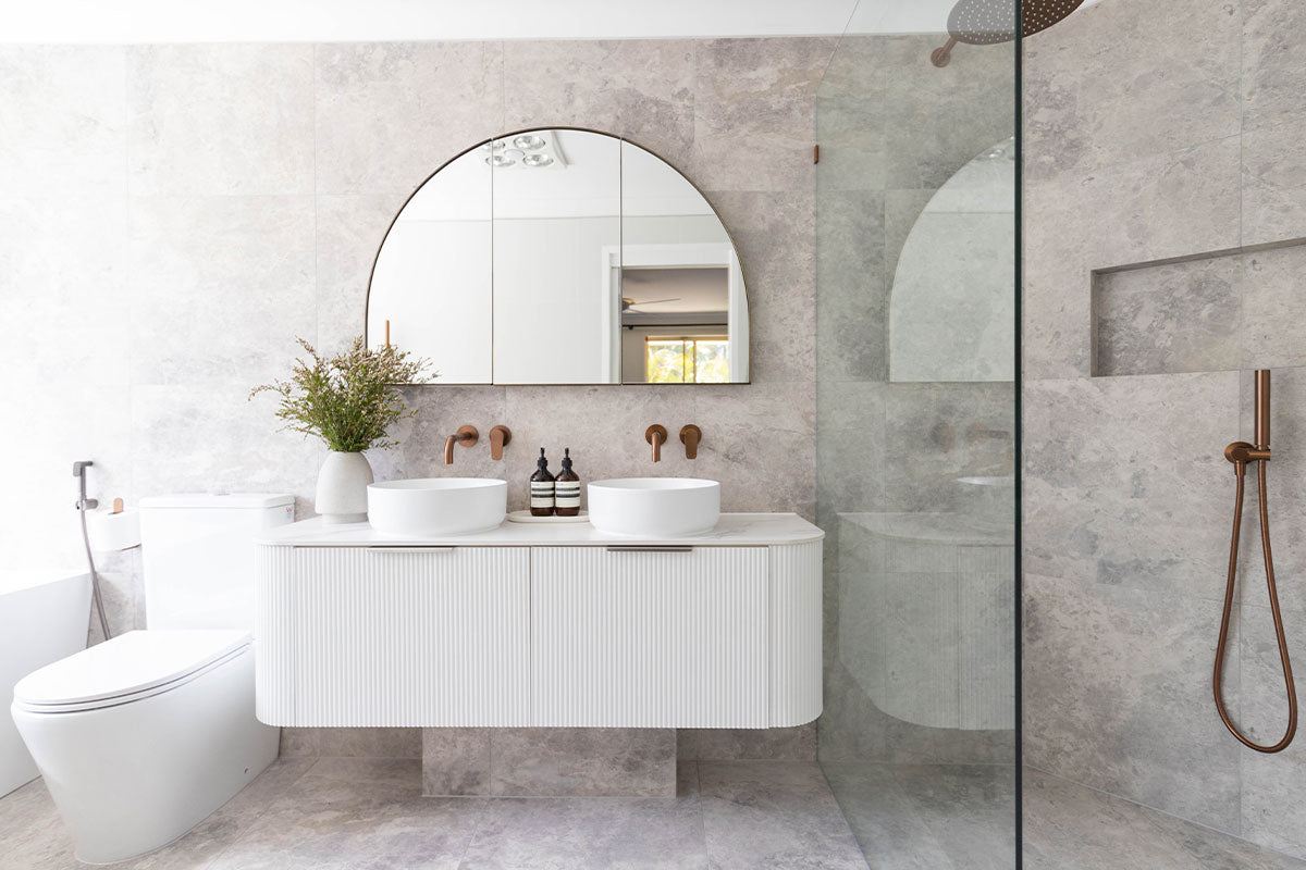 Two Stunning Bathroom Transformations by The Flipping Co