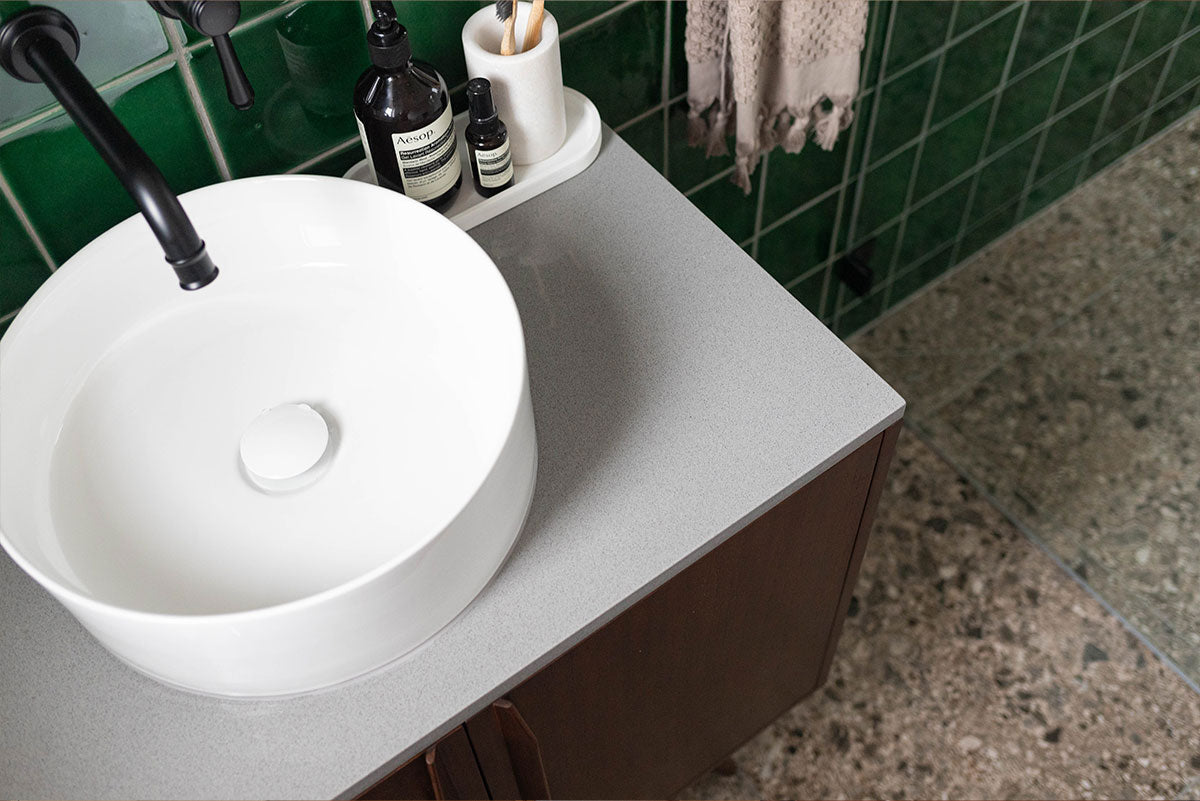 Classic Meets Quirky Bathroom Reno by The Flipping Co