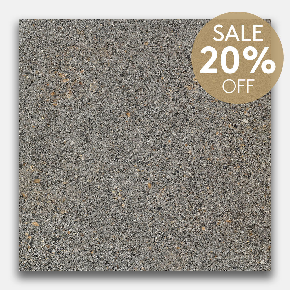 Atlanta Dark Grey 600x600 Matt Porcelain Tile