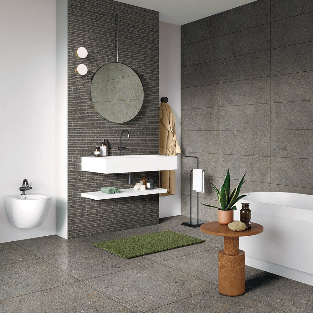 Atlanta Dark Grey 600x600 Matt Porcelain Tile