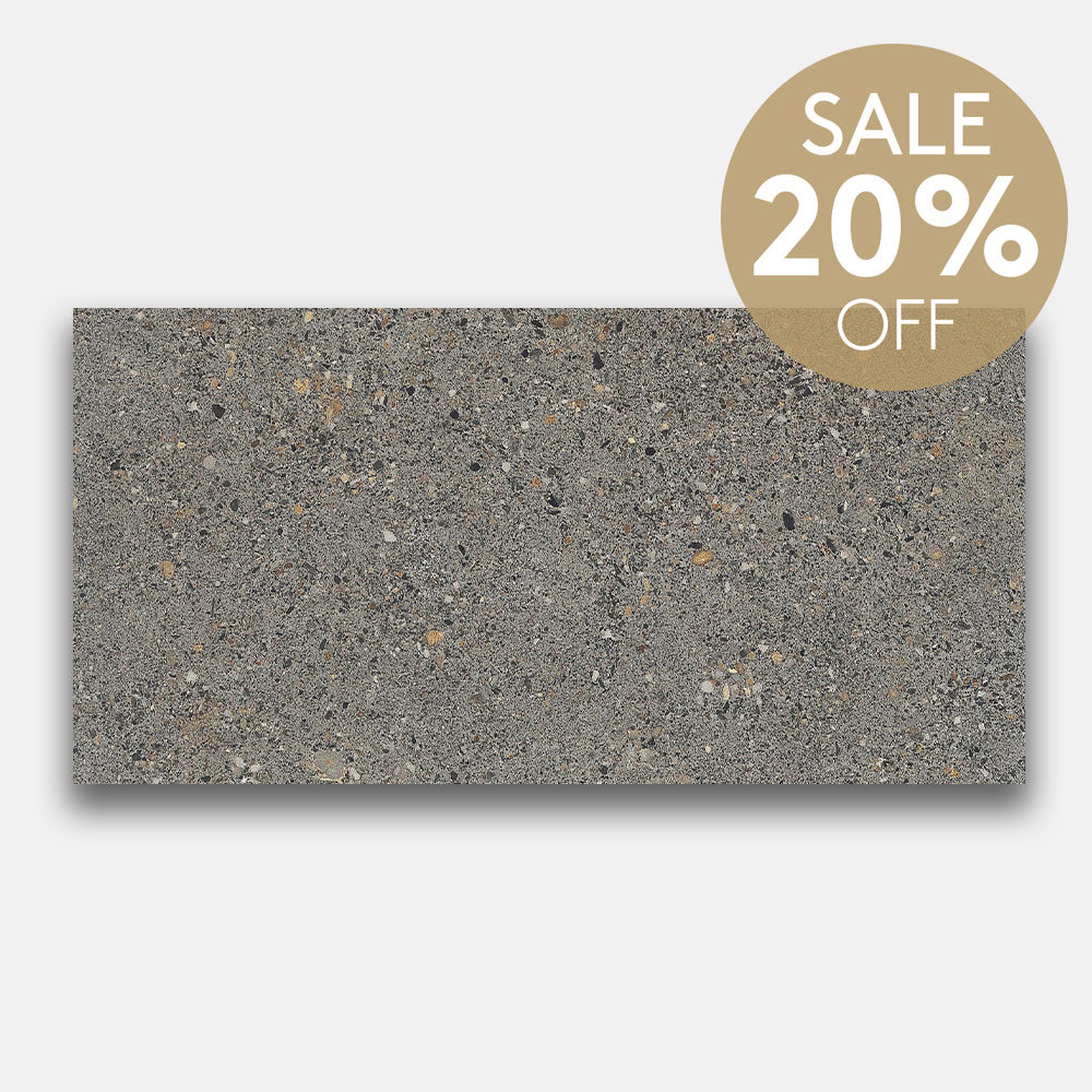 Atlanta Dark Grey 300x600 Matt Porcelain Tile