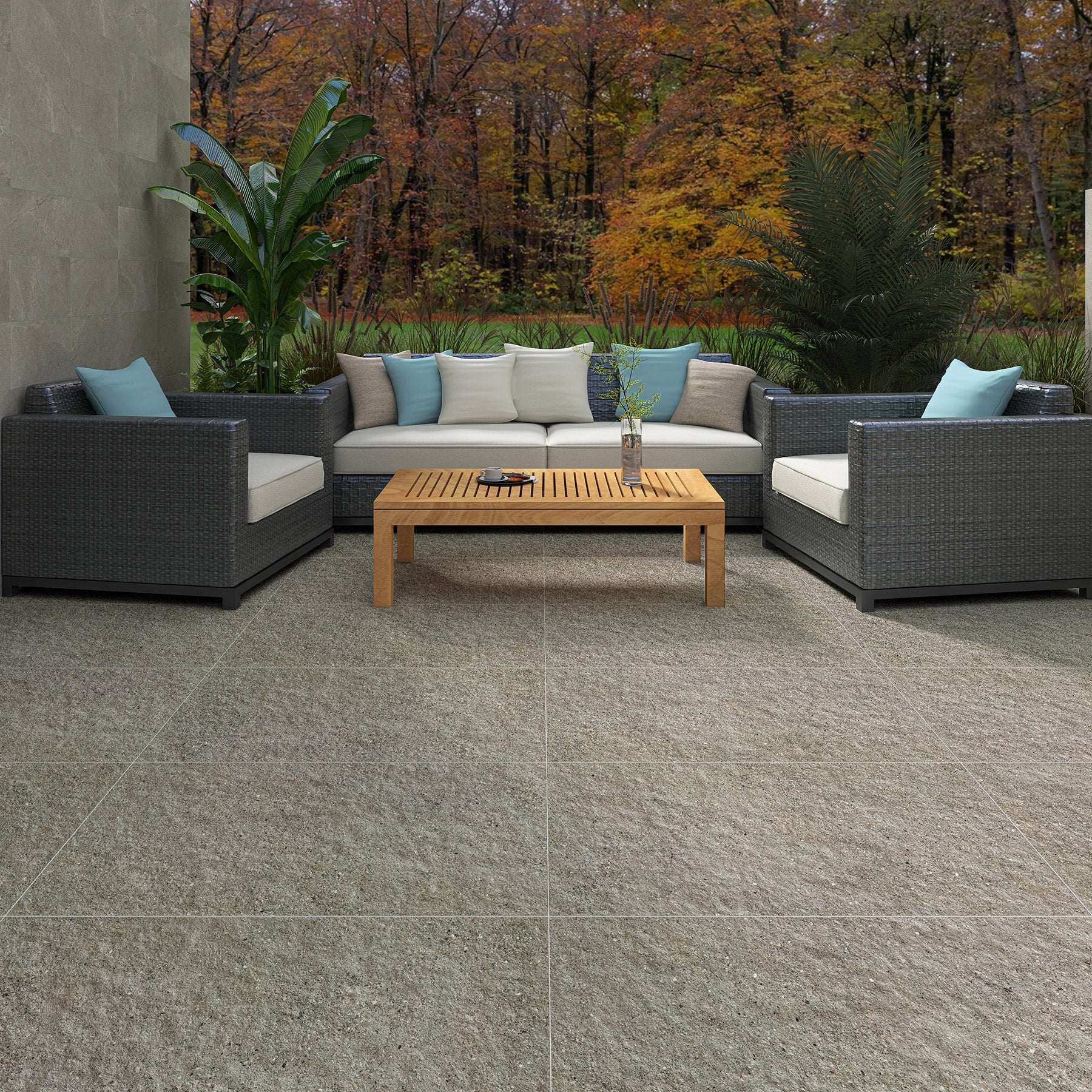 Atlanta Light Grey 600x600x20 Outdoor Porcelain Paver Tile