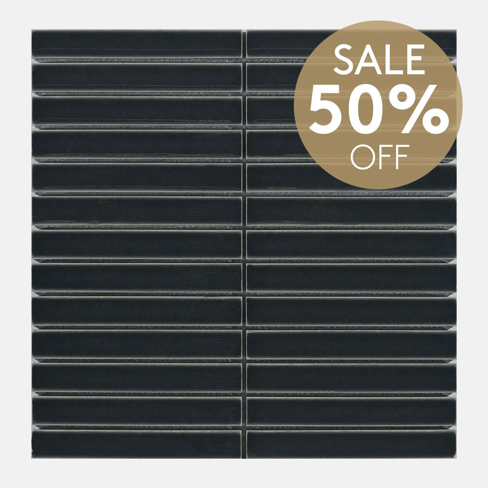 Bamboo Black 20x145 Gloss Kit Kat Tile