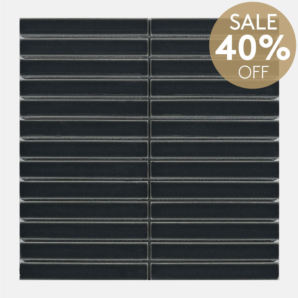 Bamboo Black 20x145 Gloss Kit Kat Tile