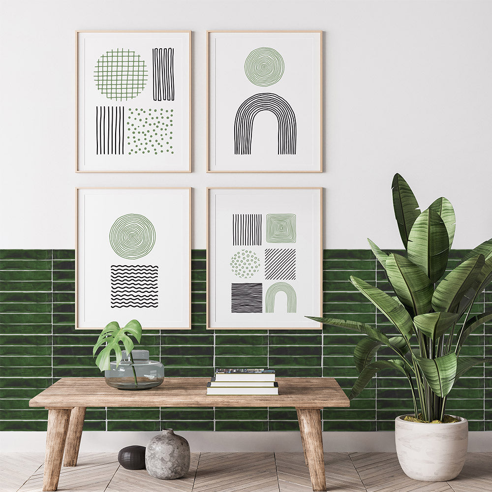 Barcelona Urano Green 50X250 Gloss Subway Tile