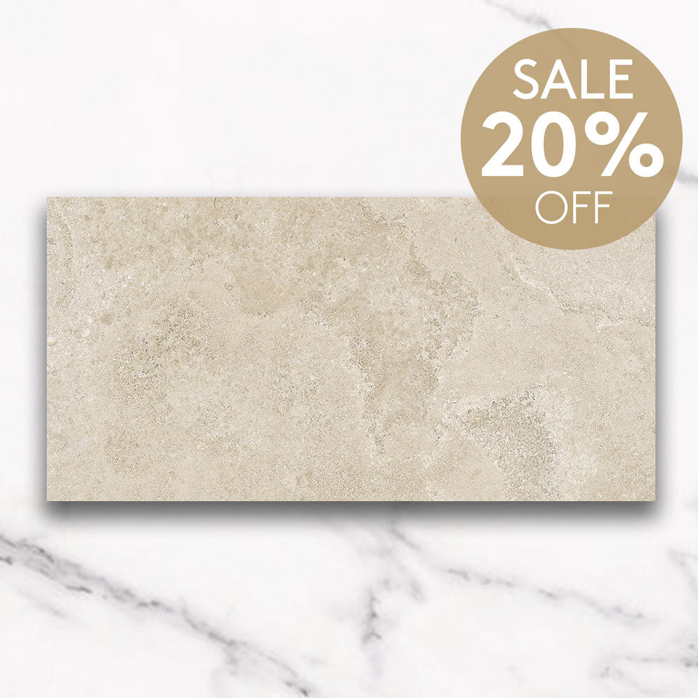 Bordeaux Beige 300X600 Matt Marble Look Porcelain Tile