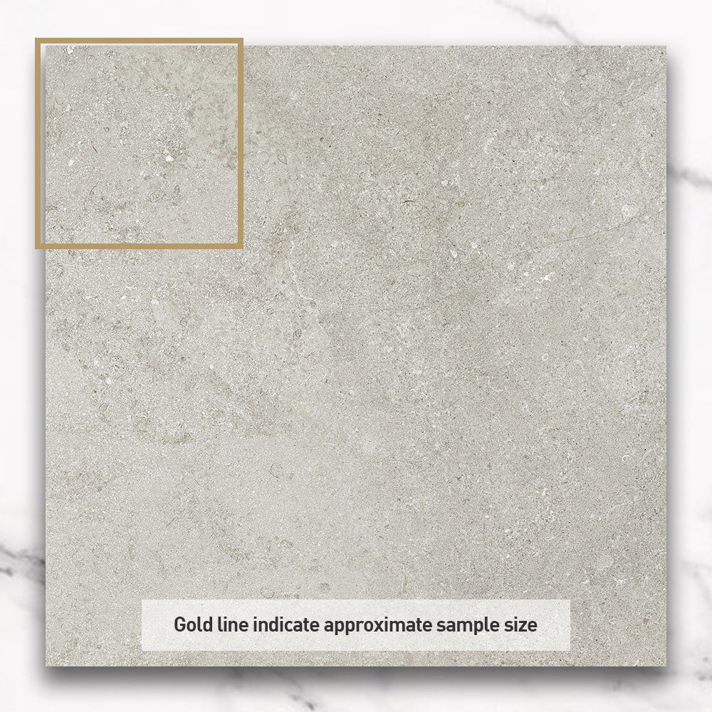 Bordeaux Grey 600X600 Matt Marble Look Porcelain Tile