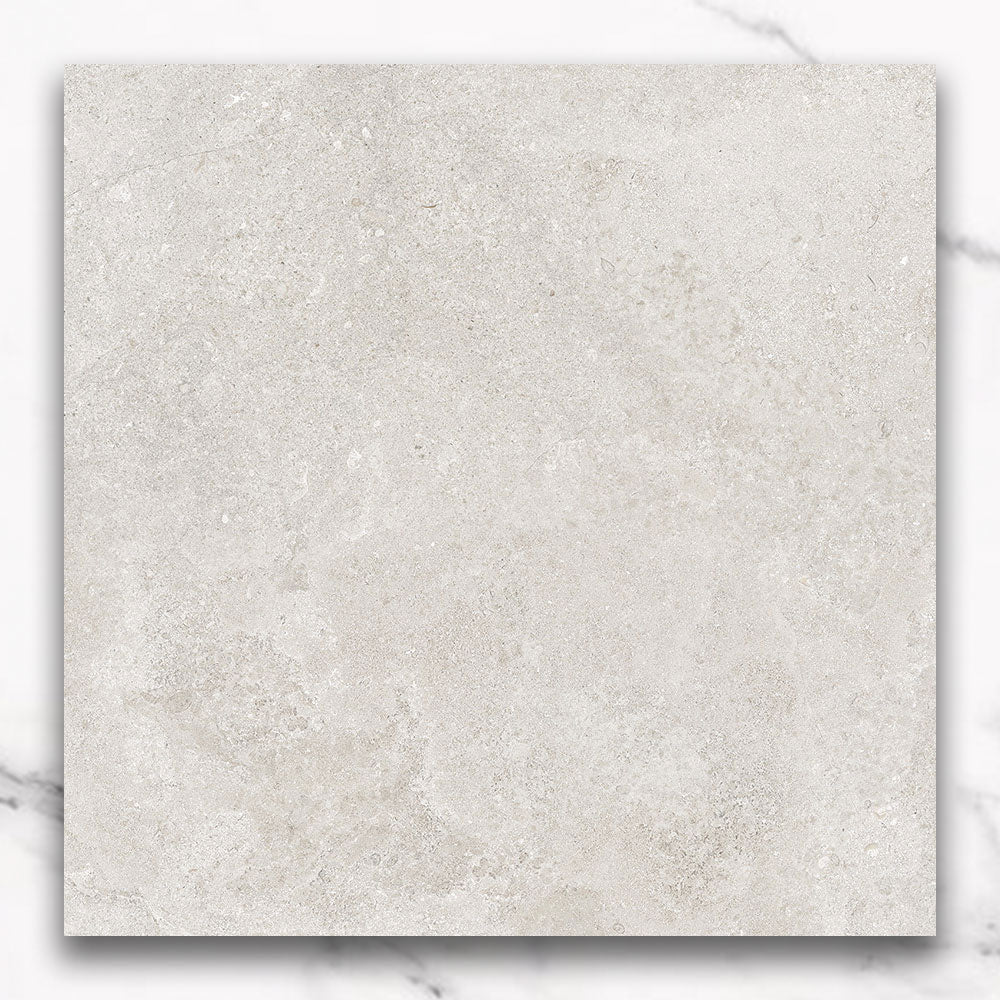 Bordeaux White 600X600 Matt Marble Look Porcelain Tile