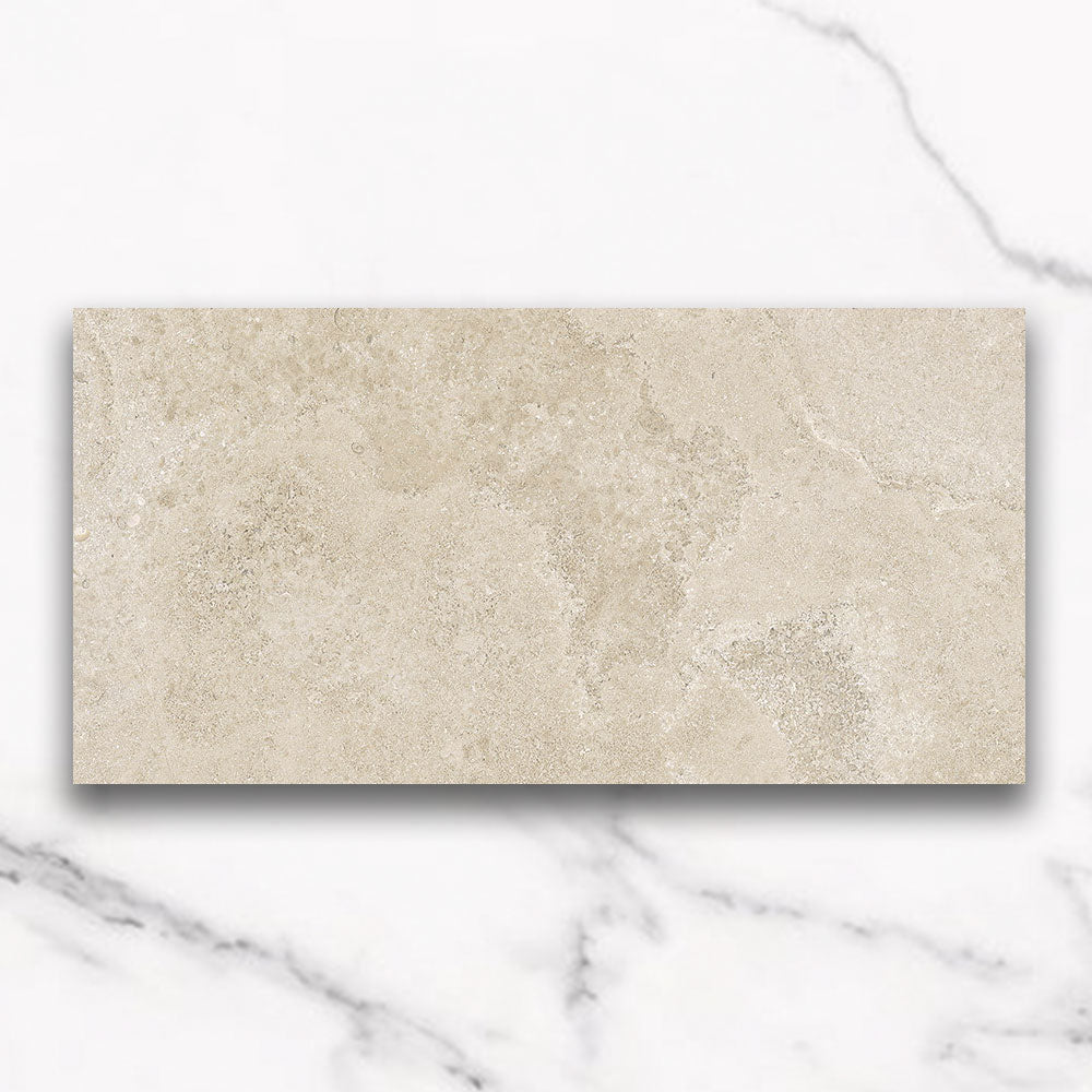 Bordeaux Beige 300X600 Matt Marble Look Porcelain Tile