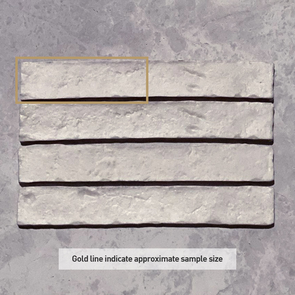 Brickfield White 35x230x10.4 Subway Brick Porcelain Tiles