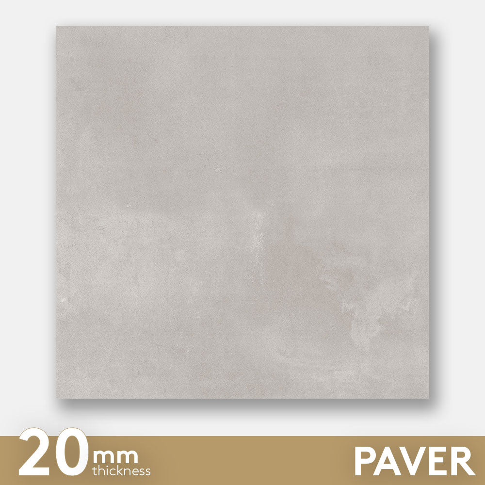 Brooklyn Light Grey 600x600x20 Outdoor Porcelain Paver Tile
