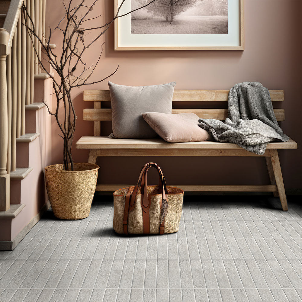 Capri Seashell Grey 60x250 Brick Look Subway Tile