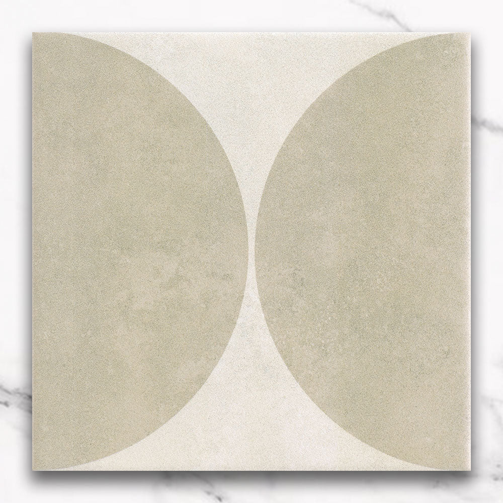 Heritage Duomo Arch Stone Beige Encaustic Look 200x200 Matt Tile
