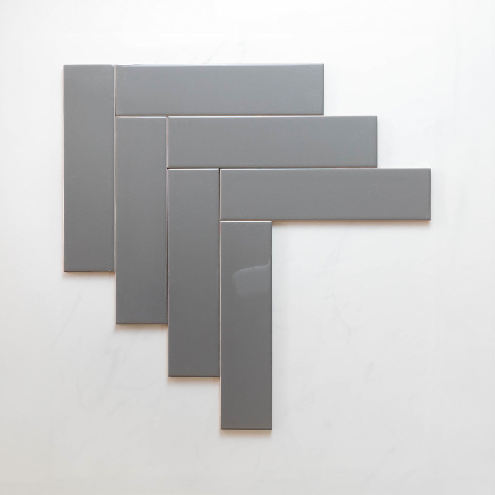 Cascade Dark Grey 75x300 Gloss Unrectified Subway Tile