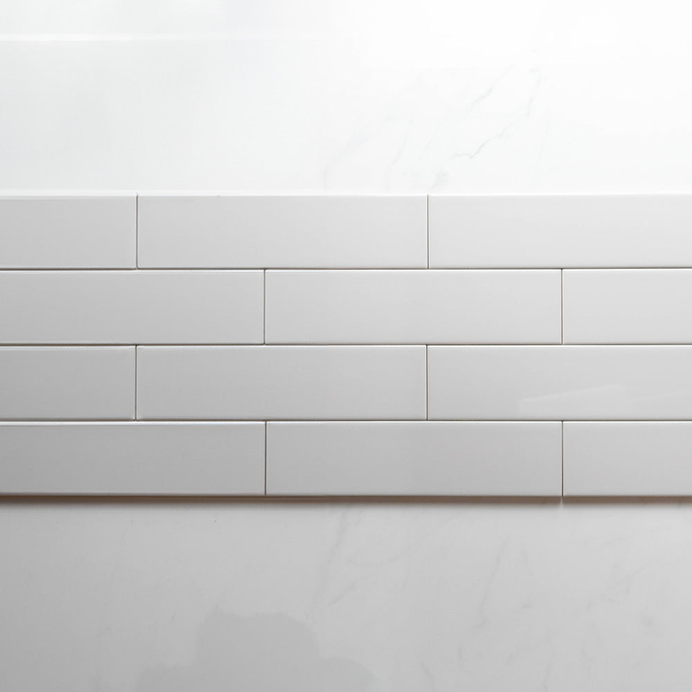 Cascade Light Grey 75x300 Gloss Cushion Edge Subway Tile
