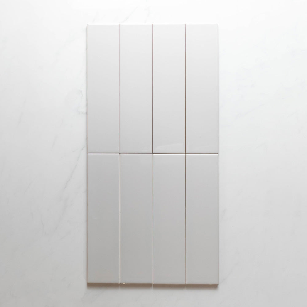 Cascade Light Grey 75x300 Gloss Cushion Edge Subway Tile