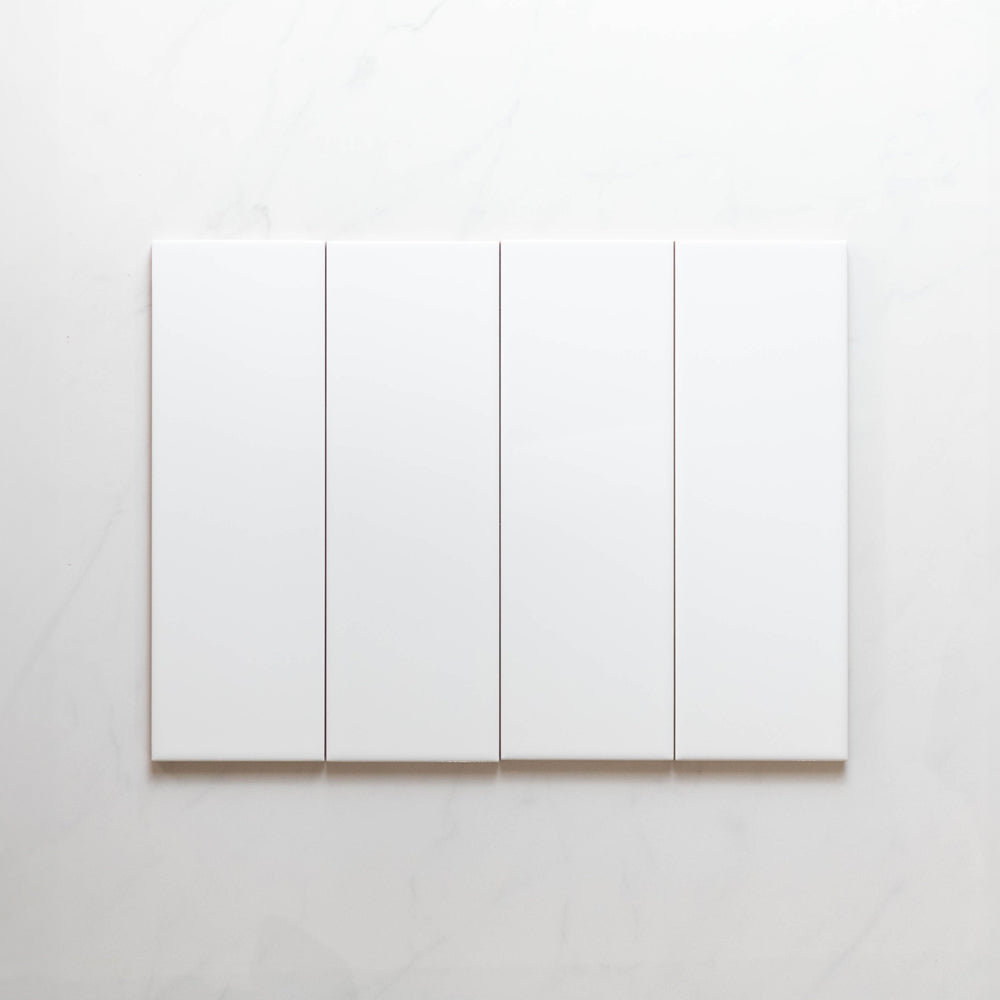 Cascade White 100x300 Gloss Cushion Edge Subway Tile