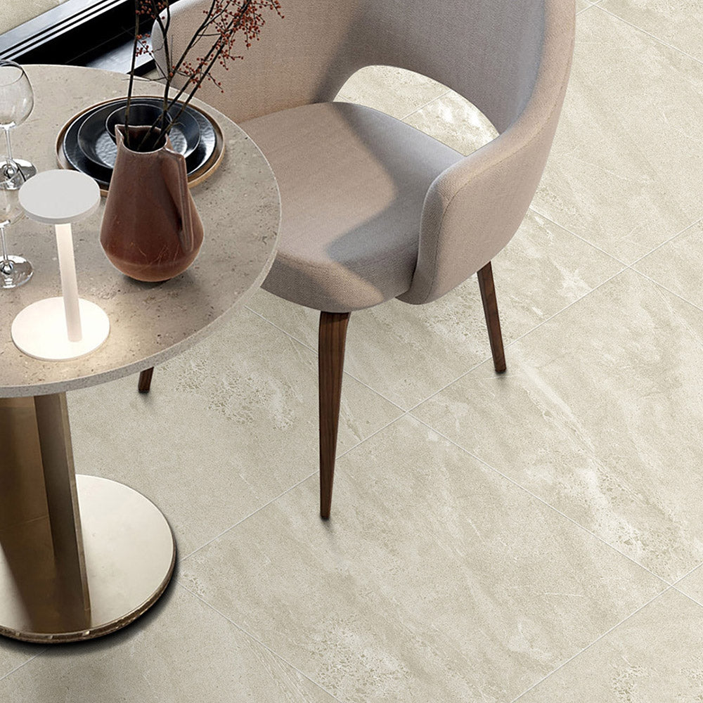 Elysium Beige 600x600 Outdoor Limestone Look Porcelain Tile