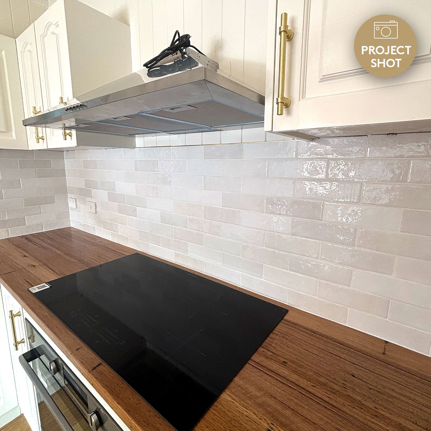 Sorrento White 65X200 Zellige Gloss Subway Tile