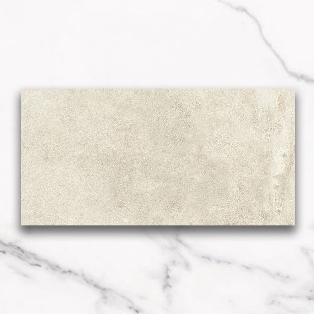 Evolene White 600X1200 Outdoor Concrete Look Porcelain Tile