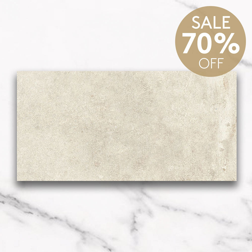 Evolene White 600X1200 Outdoor Concrete Look Porcelain Tile