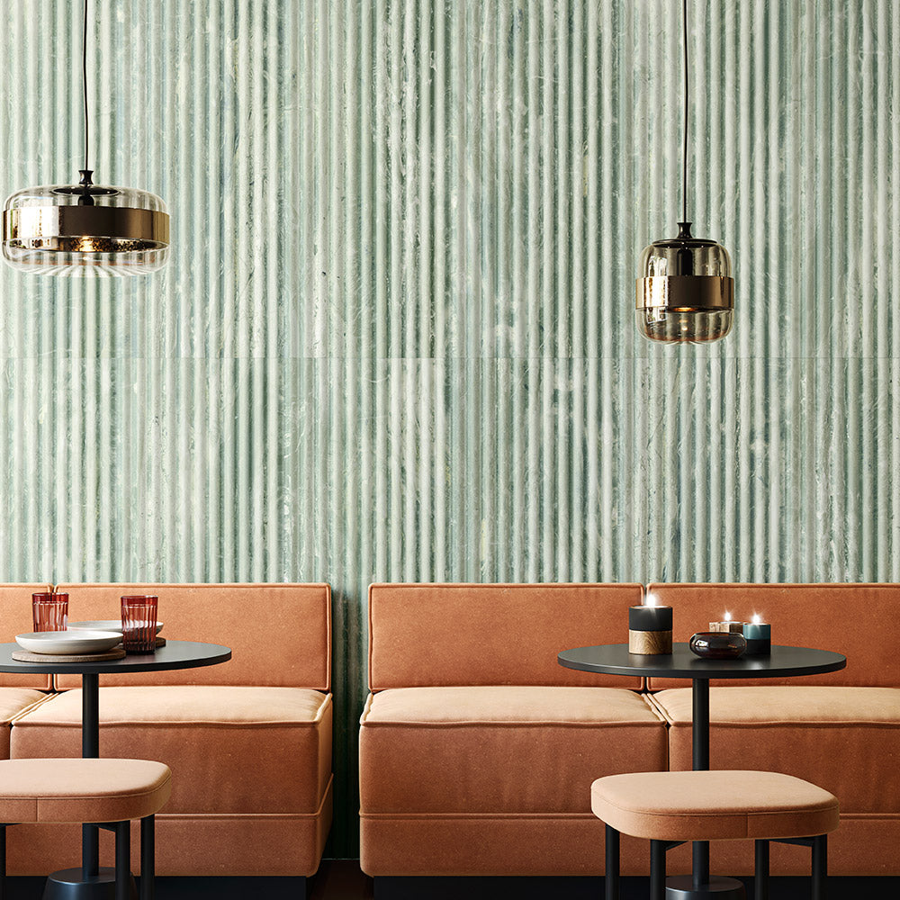 Florence Travertino Green 400x1200 Porcelain Wall Tile