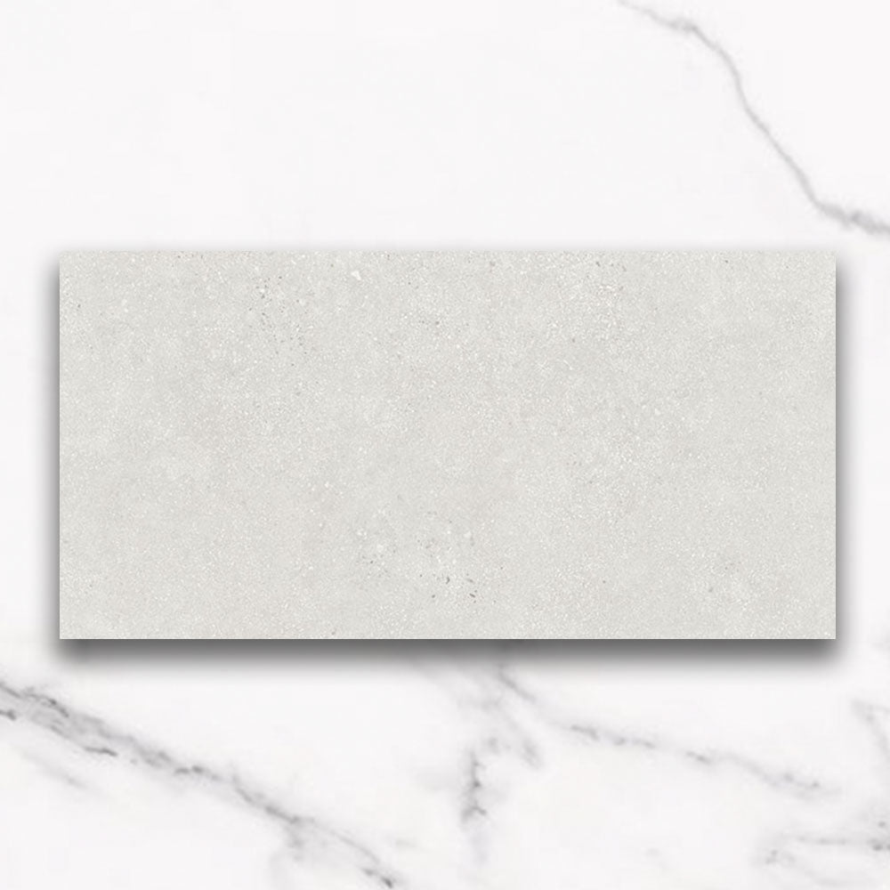 Galway White 300x600 Matt Concrete Look Porcelain Tile