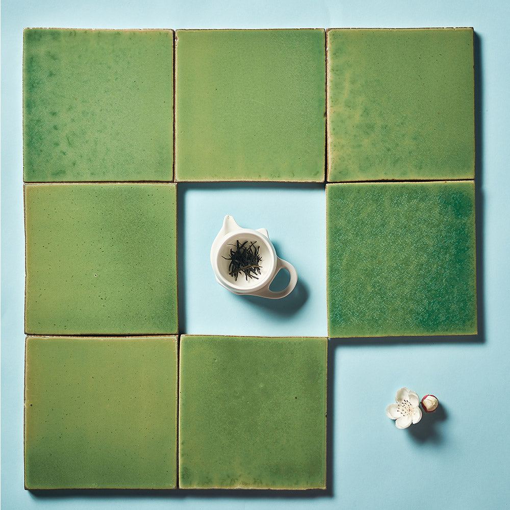 Havana Emerald Green 150X150 Handmade Zellige Gloss Tile