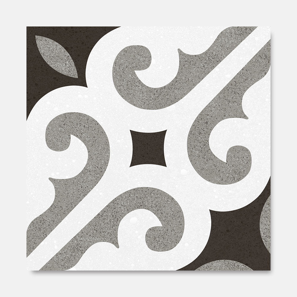 Heritage Bisou Encaustic Look 200x200 Matt Tile