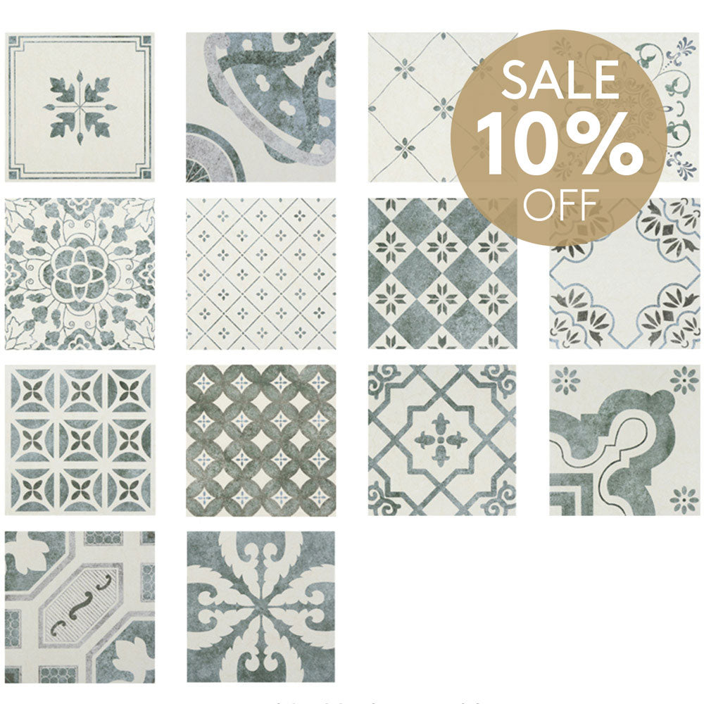 Heritage Antiguo Encaustic Look 200x200 Matt Tile