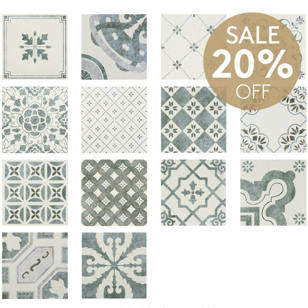 Heritage Antiguo Encaustic Look 200x200 Matt Tile