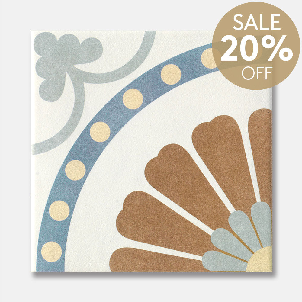 Heritage Brianna Encaustic Look 200x200 Matt Tile