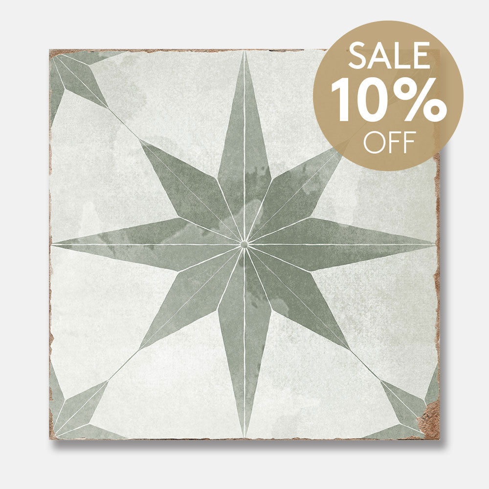 Heritage Estrella Encaustic Look 200x200 Matt Tile
