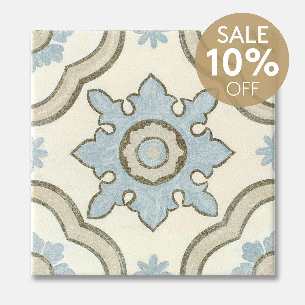 Heritage Gaia Encaustic Look 200x200 Matt Tile