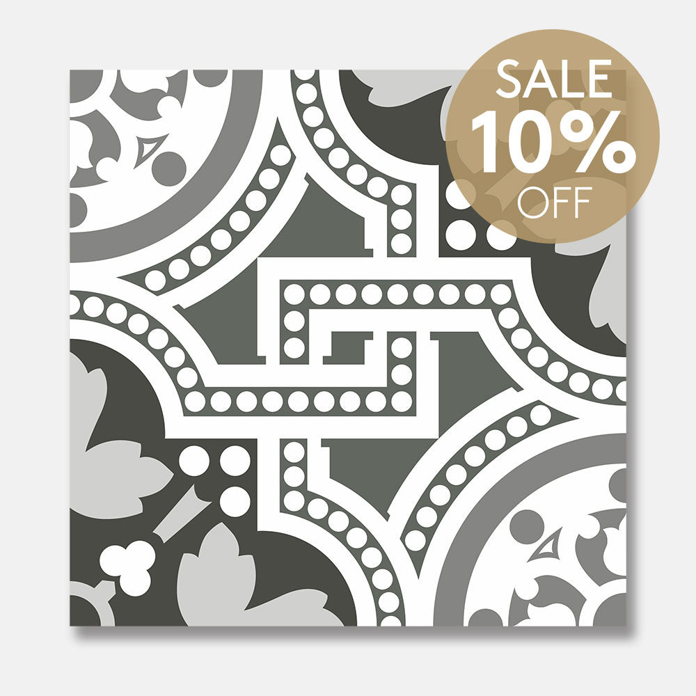 Heritage Jericho Encaustic Look 200x200 Matt Tile