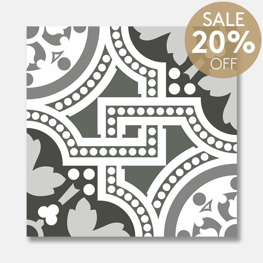 Heritage Jericho Encaustic Look 200x200 Matt Tile