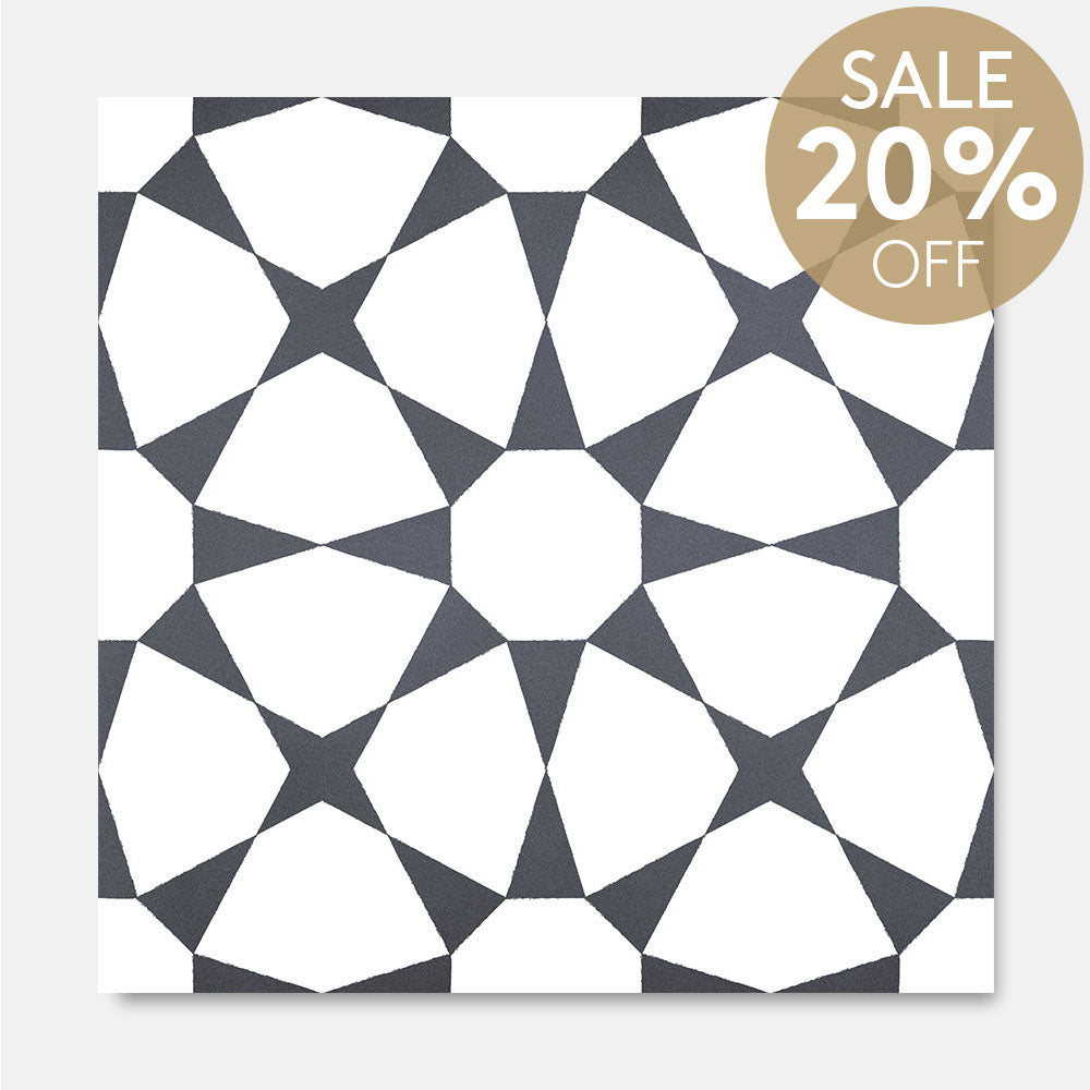 Heritage Magari Encaustic Look 200x200 Matt Tile