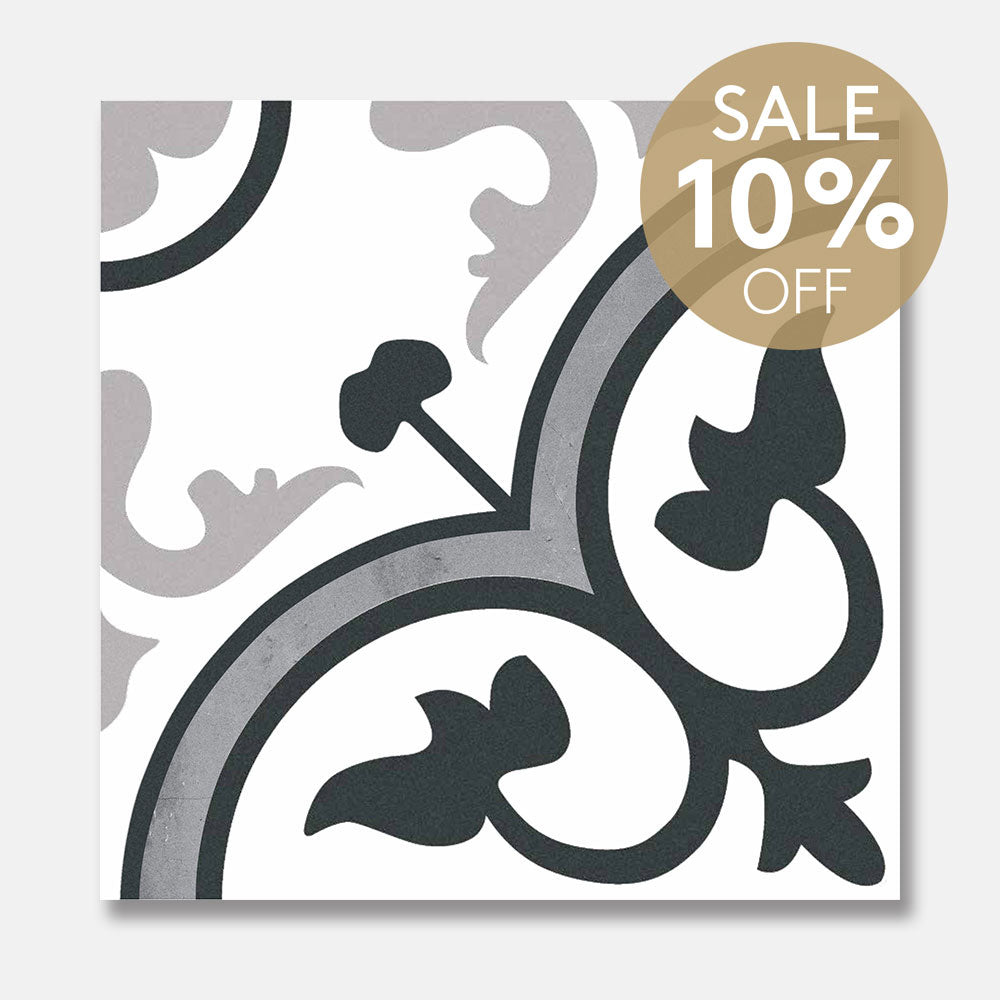 Heritage Medina Encaustic Look 200x200 Matt Tile