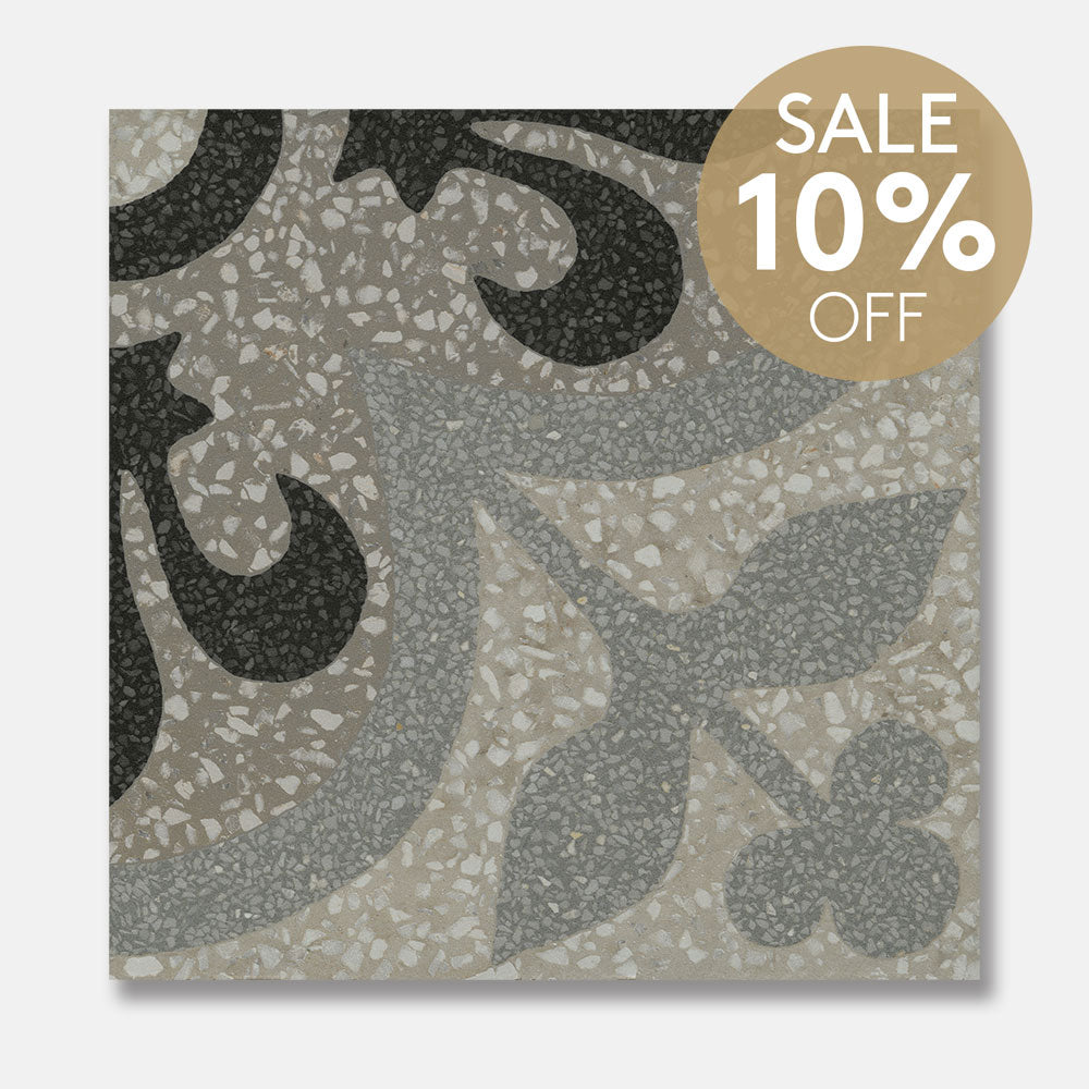 Heritage Tulip Encaustic Look 200x200 Matt Tile