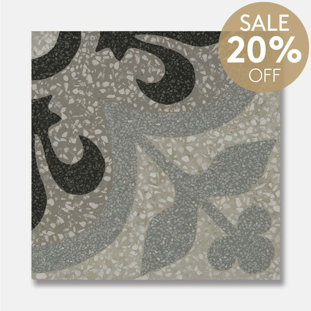 Heritage Tulip Encaustic Look 200x200 Matt Tile