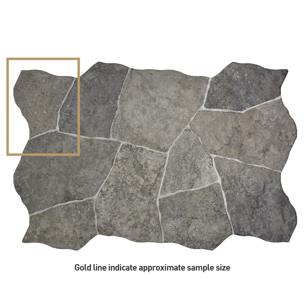 Kalbarri Charcoal 400x620 Interlocking Porcelain Floor/Wall Cladding Tile
