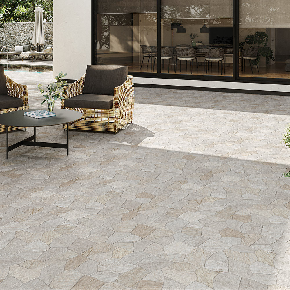 Kalbarri Cream 400x620 Interlocking Porcelain Floor/Wall Cladding Tile