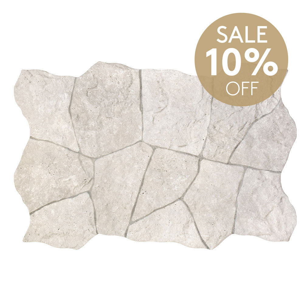 Kalbarri White 400x620 Interlocking Porcelain Floor/Wall Cladding Tile