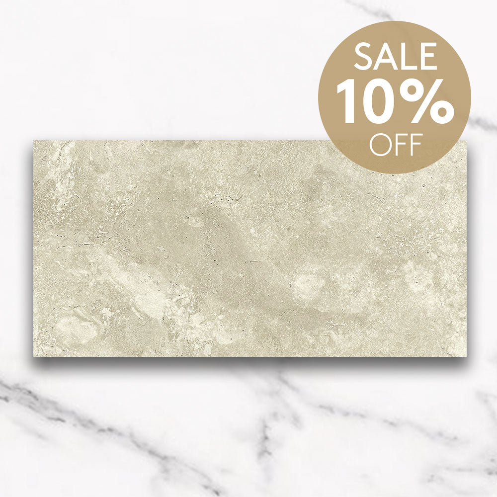 Kronos Beige 300X600 CC Travertine Look Matt Porcelain Tiles