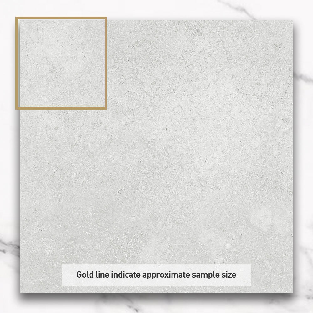 Kronos White 300X300 CC Travertine Look Matt Porcelain Tiles