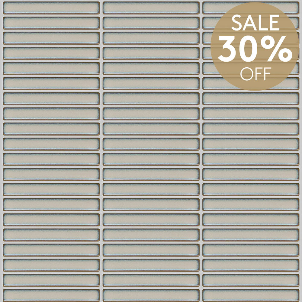 Kyoto Beige Kit Kat Gloss Mosaic Tile