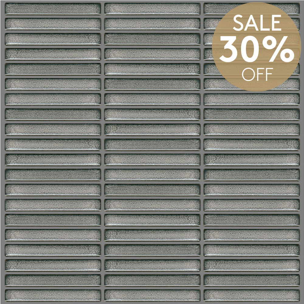 Kyoto Taupe Kit Kat Gloss Mosaic Tile