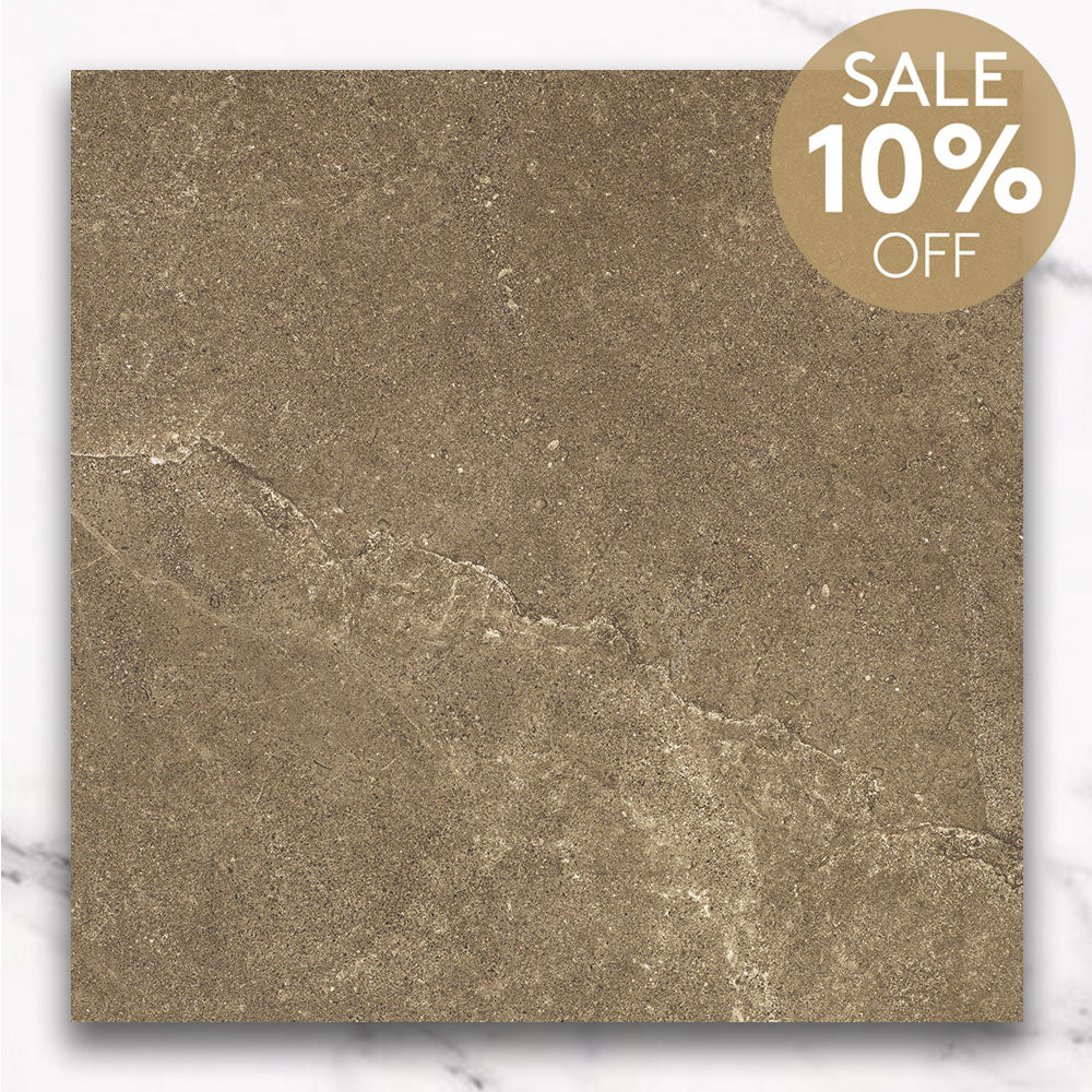 Magione Brown 300X300 Matt Marble Look Porcelain Tile