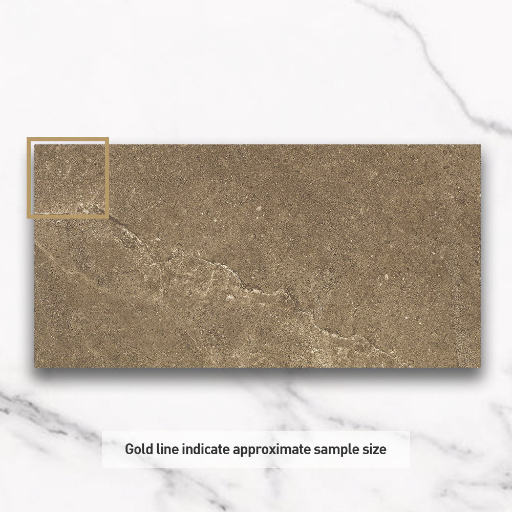 Magione Brown 300X600 Matt Marble Look Porcelain Tile